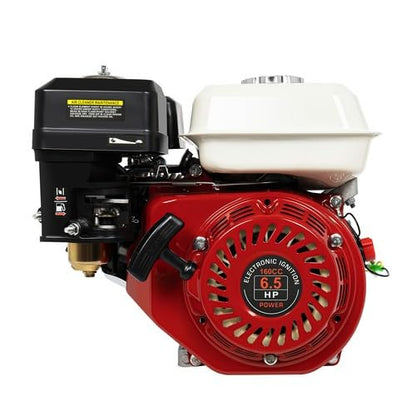 200CC Engine,6.5HP 4 Stroke Gas Motorcycle Go Kart Engine Horizontal Shaft Small Engines Motor OHV Air Cooled Pullstart for Go Kart Pumping Machines, Microtillers, Log Splitter Lawn Mower