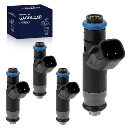 4-Pack Fuel Injectors Set | Compatible with Chrysler PT Cruiser Sebring Dodge Caravan Neon Stratus SX 2004 2005 2006 2007 2.0L 2.4L L4| Replaces FJ483 4891573AB 812-12142 - size: 4 X FJ483