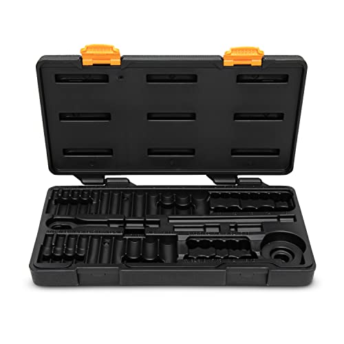 GEARWRENCH 51 Pc 1/4" Dr 6 Pt 120XP SAE/Metric Mechanics Tool Set | 80300P - size: 1/4"