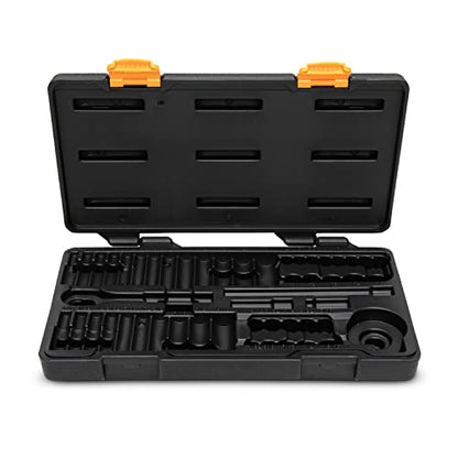 GEARWRENCH 51 Pc. 1/4 Inch Drive 6 Pt. 120XP Mechanics Tool Set, Standard & Deep, SAE/Metric - 80300P (Pack of 6) - size: 1/4" (Pack of 6)