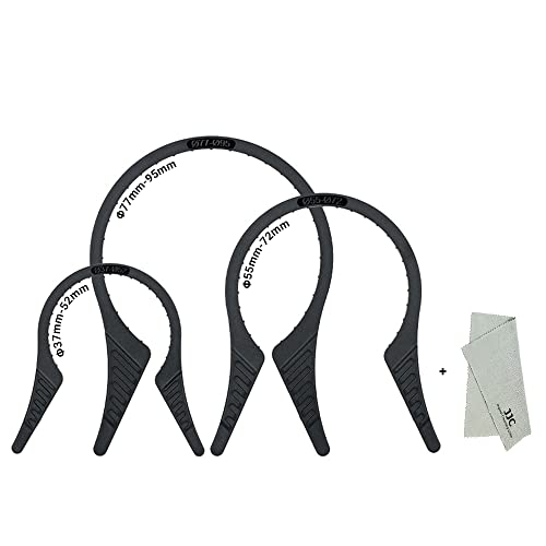 3 Packs Camera Lens Filter Wrench Kit, CPL UV ND Filter Removal Wrench Tool Set, Fit 37mm-52mm 55mm-72mm 77mm-95mm Lens Thread for Canon Nikon Sony Fujifilm Olympus Panasonic and Other Camera - size: for 37-95mm Lens Thread