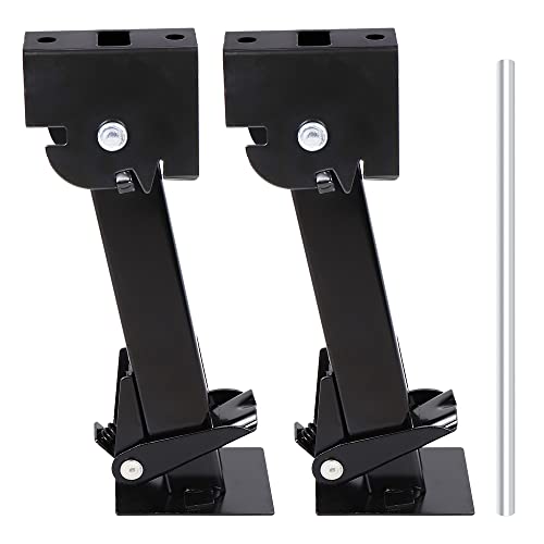 Telescoping Trailer Stabilizer Jacks - Adjusts from 11.8" to 17.7", Includes 11.8" Long Bar/Crank, 1000 lbs Capacity Each, Set of 2