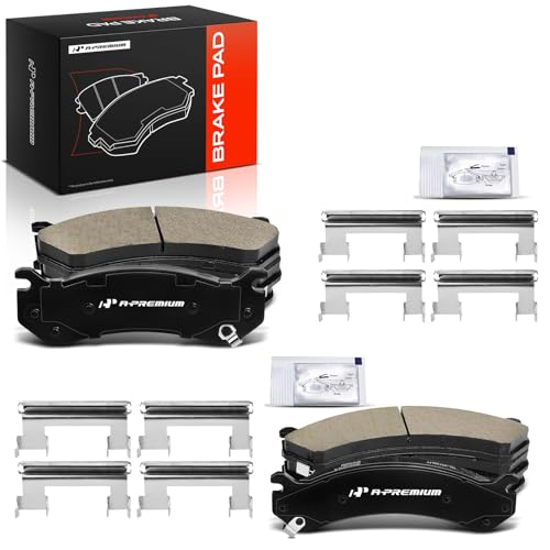A-Premium Front and Rear Ceramic Brake Pads, 4-Pack