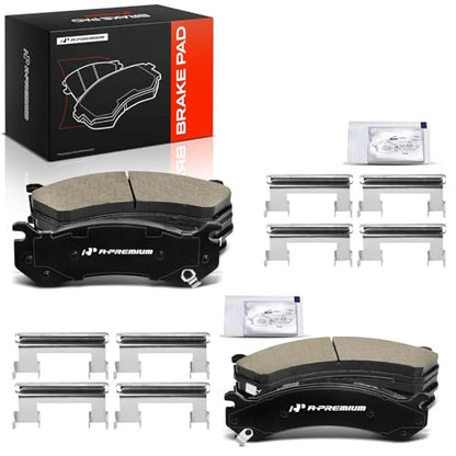 A-Premium Front and Rear Ceramic Brake Pads, 4-Pack