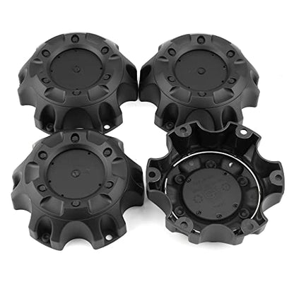 Wheel Center Caps for Fuel Off-Road Wheels 1001-61 M-453 ST-MQ805-168 Center Hubcaps, 4 Pack Center Cover, Outer Diameter 5.35in (Matt Black) - size: OD 5.35in