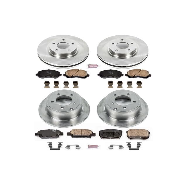 PowerStop Z17 Replacement Brake Pad & Rotor Kit Front & Rear KOE2840
