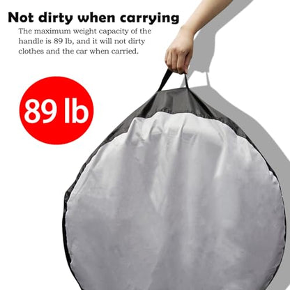 600D Oxford Spare Tire Cover with Handle for Jeep RV