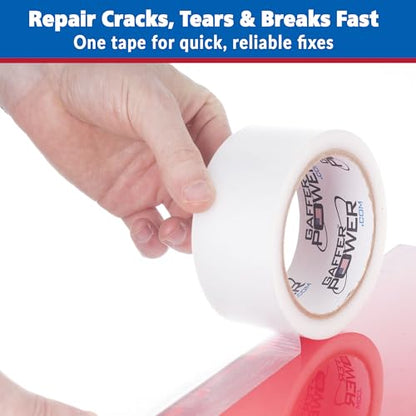 Gaffer Power Clear Repair Tape 2 in x 20 Yds, Waterproof, Made in USA - size: 2 Inch x 20 Yards