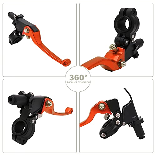 JFG RACING Dirt Bike Brake Clutch Lever 7/8" 22mm for CRF50 KLX SSR TTR 110 - color: Orange