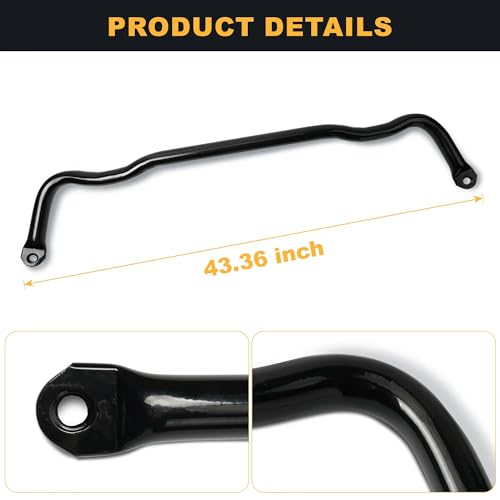 Upgrade 55398938AC Front Suspension Stabilizer Bar Compatible with 2009-2010 Dodge Ram 1500,2011-2018 Ram 1500,2019-2022 Ram 1500 Classic 4WD (Sway Bar) (Sway Bar) - size: Sway Bar
