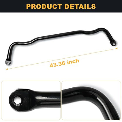 Upgrade 55398938AC Front Suspension Stabilizer Bar Compatible with 2009-2010 Dodge Ram 1500,2011-2018 Ram 1500,2019-2022 Ram 1500 Classic 4WD (Sway Bar) (Sway Bar) - size: Sway Bar