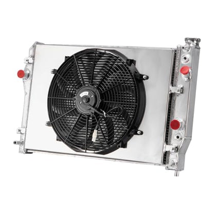 3 Row Aluminum Radiator+Shroud 16" Fans Compatible With1993-2002 Chevy Camaro Z28/Pontiac Firebird 5.7L V8 Radiators