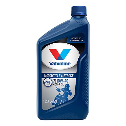 Valvoline 4-Stroke Motorcycle SAE 10W-40 Motor Oil 1 QT, Case of 6 (Pack of 2) - size: 1 QT, Case of 6 (Pack of 2), style: Conventional