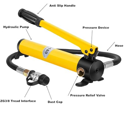 10 Ton CP-180 Hydraulic Pump Hand Operated Pump Manual Lifting Pump - size: 10T CP-180 Pump