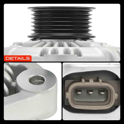 A-Premium Alternator, 12V 100A 6-Groove Pulley Clockwise
