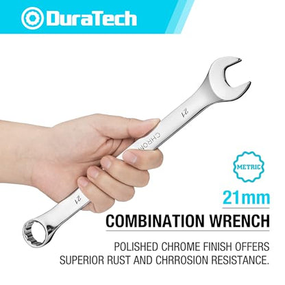 DURATECH 21mm Combination Wrench, Metric - size: 21 mm