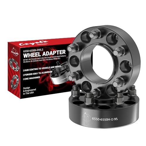 Wheel Accessories Parts 2 Pcs Hub Centric Wheel Spacers Adapters 6x5.5 6x139.7mm 1.75 Inch Thick 95.05mm Hub M14x1.5 14x1.5 Thread Stud Fits Toyota Tacoma Tundra 4-Runner Land Cruiser - size: 1.75" (2 Pack), style: 22+ Tundra 25+ Tacoma (Hub Cebtric)