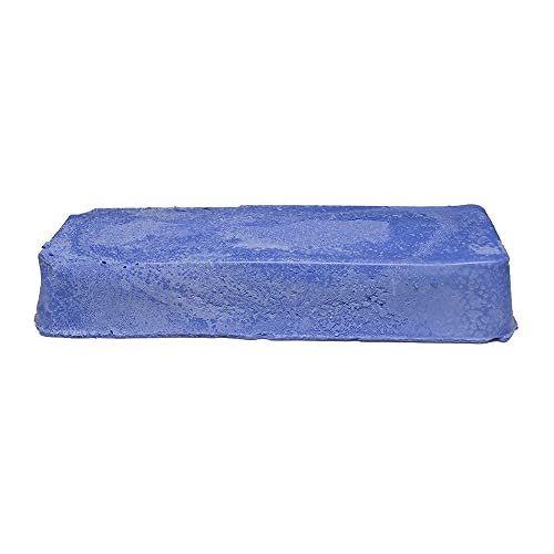 Benchmark Abrasives Buffing Compound for Polishing Removing Scratches Edge Finishing Cleaning for Non-Ferrous Metals Plastics Synthetic Materials, 1 Pound Bar (Blue Plastic) - style: Blue Plastic