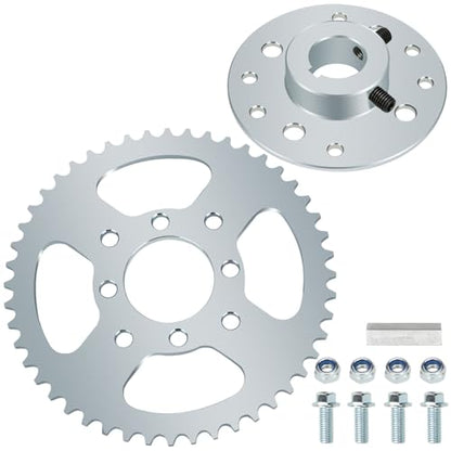 GREHUA Go Kart 40/41/420 Chain Sprocket 48 Tooth and Hub with 1" bore 1/4 Keyway Compatible with Predator 212cc 196cc 6.5HP GX160 GX200 Dune Buggy Drift Trike Heavy Duty Go Kart Cart Parts