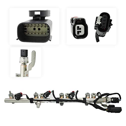 OEM 12687244 Fuel Injection Fuel Rail With Pressure Sensor 12673824 & Harness Left Position 5.3L 6.2L V8 - size: 1 FIR + 1 IH + 1 Rail Press Sensor