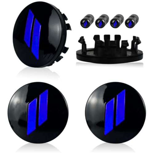 4Pcs Wheel Center Cap 63mm/2.5 inches Compatible with Dodge(Blue) - color: blue
