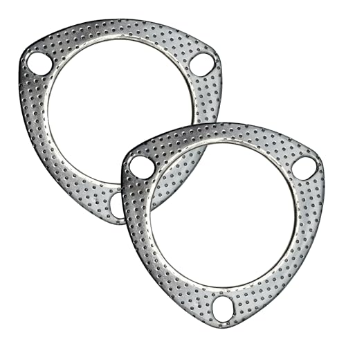 3 Inch Exhaust Gasket 3-Bolt 76.2mm Flange High Temperature Graphite - size: 3 in