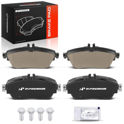 A-Premium Front Ceramic Brake Pads Compatible with Mercedes-Benz
