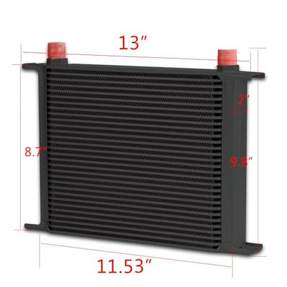 G-PLUS Black 30 Row English-style AN10-10AN Universal Engine Transmission - color: Black, size: 30 Row AN10