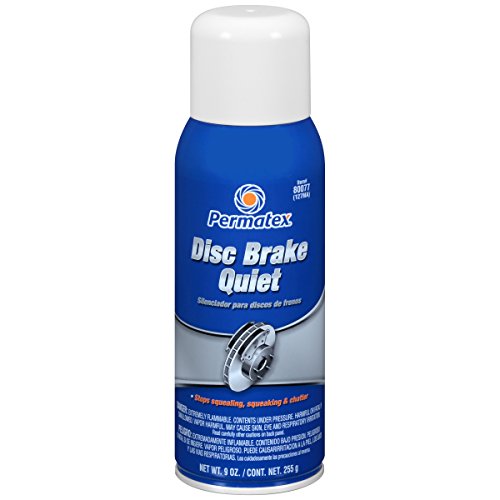 Permatex 80077-12PK Disc Brake Quiet, 9 oz. net Aerosol Can (Pack of 12) - size: Pack of 12, style: 9 oz.
