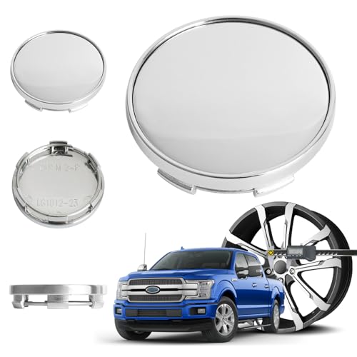 2.2Inch 56MM Wheel Center Caps, Pack of 4 (Chrome, Outer 56MM, Inner 53MM) - color: Chrome, size: Outer 56MM , Inner 53MM