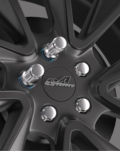 GAsupply 12x1.25 Lug Nuts Spline, Chrome 1.38" Tall Cone Seat, 20Pack+1 Key - color: Silver, size: M12x1.25, style: 20 Pack-1.38" Tall
