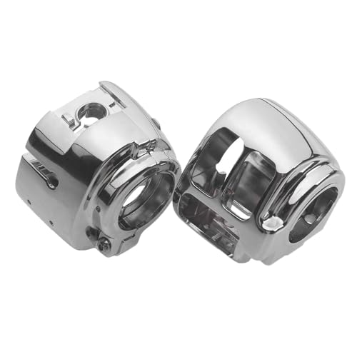 Motorcycle Hand Control Switch Housing Kit Fit for Harley 2014-later Sportster XL883 XL1200, 2012-2017 Dyna and 2011-2024 Softail,Direct replacment of OEM#71826-11 (Chrome) - color: Chrome