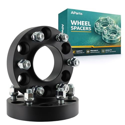 AParts 6x135mm Hubcentric Wheel Spacers 1.25", 87mm Hub Bore, 14X1.5 Studs, Forged Aluminum Wheel Spacers Compatible with - size: 1.25"-6x135mm-87mm-14X1.5