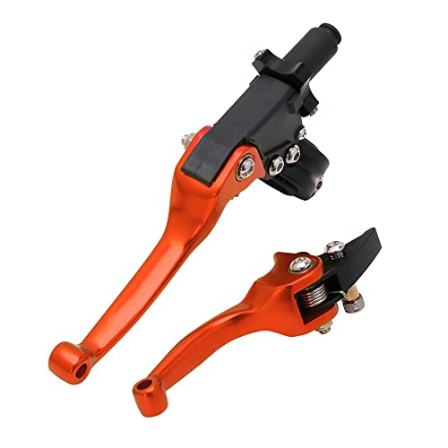 JFG RACING Dirt Bike Brake Clutch Lever 7/8" 22mm for CRF50 KLX SSR TTR 110 - color: Orange