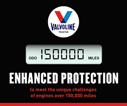 Valvoline High Mileage 150K with MaxLife Plus Technology Motor Oil SAE 10W-30 1 QT (Pack of 2) - size: 1 qt (Pack of 2), style: High Mileage 150K
