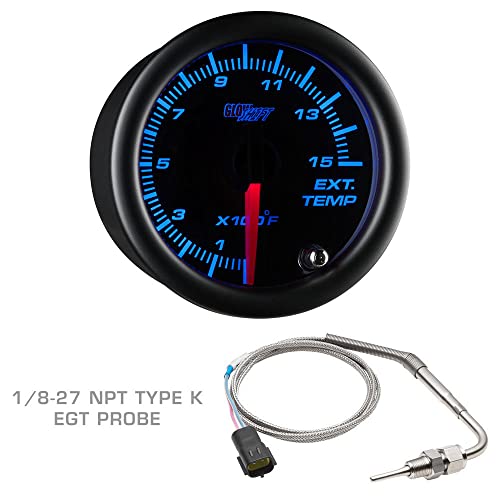 GlowShift Tinted 7 Color 3-Gauge Diesel Truck Set, 2-1/16" 52mm