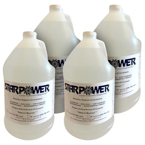 STARPOWER SUPER CLEANER/DEGREASER Concentrate, 1 Gallon, Case of 4 - size: 128 Fl Oz (Pack of 4)