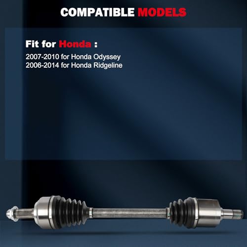 CV Axle Shaft Assembly 66-4226 for Honda Ridgeline 2006-2014 Front Left - size: 17-9930