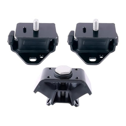 Front Left & Front Right Engine Mount with Rear Transmission Mount 3PCS Compatible with 1998-2004 Toyota Tacoma 2.4/2.7L for A4208, A4208, A2410/ 8162, 8164, 8647