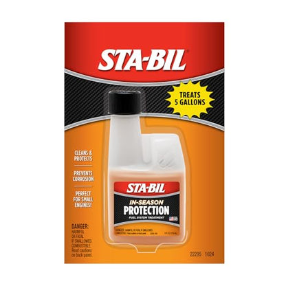 STA-BIL In-Season Protection Fuel System Treatment & Injector Cleaner, 4 oz - size: 4 Fl Oz (Pack of 1)
