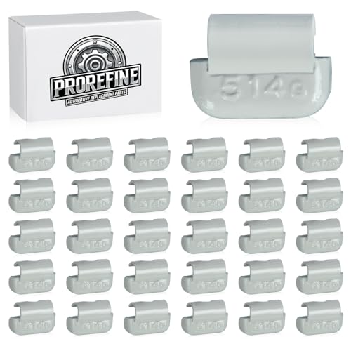 Upgraded 0.5 oz Clip On Wheel Weights for Steel Rims Corrosion-Resistant Coated Painted Tire Balancing Weight MC Style Gray 30pcs - style: MC Style