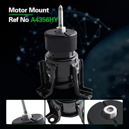 Engine Motor Transmission Mount Kit Compatible with Altima 2007-2012 - size: A4355HY A4356HY A7362 A4365HY A7363 A7361
