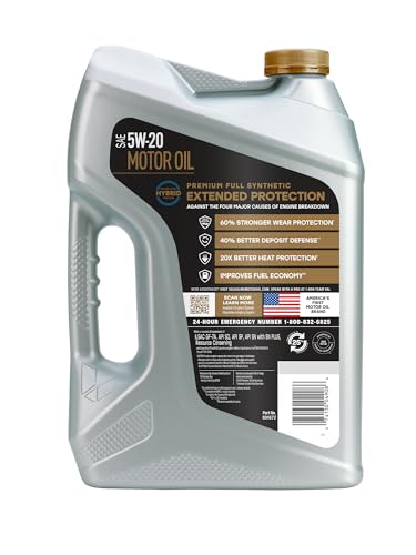 Valvoline Extended Protection Full Synthetic Motor Oil SAE 5W-20 5 QT - size: 5 QT, style: Extended Protection