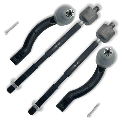 4pcs Front Inner & Outer Tie Rod Ends Kit Fit for Toyota Corolla 2003 2004 2005 2006 2007 2008 | Replaces EV470 ES80431 ES80432 - size: EV470 X2 ES80431 ES80432