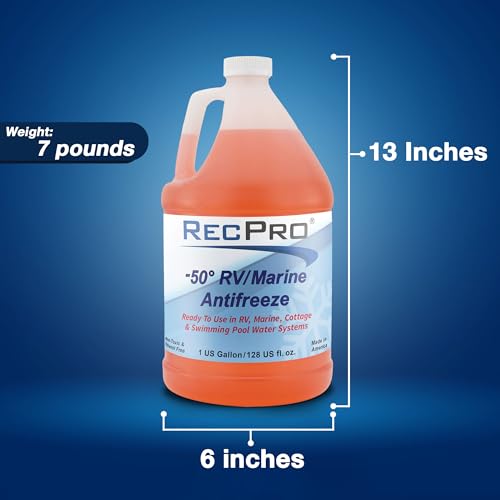RecPro RV Antifreeze -50°F Protection Non-Toxic (2 Pack) - size: 2-Pack