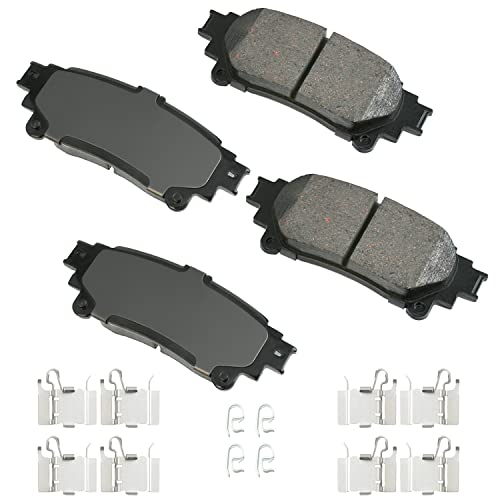 Akebono ACT1391A Brake Pads, ProAct Ultra-Premium, Rear, 15.2 mm Thick, Set of 4
