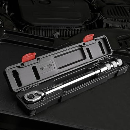 EPAuto 1/2-Inch Spring-Loaded Ring Locking Torque Wrench, 10~150 ft-lb - size: 1/2 Inch Drive (10-150 ft.-lb.) - Easy Lock Ring