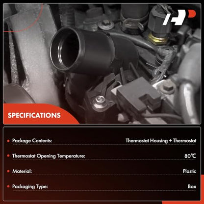 A-Premium Engine Coolant Thermostat Housing Assembly