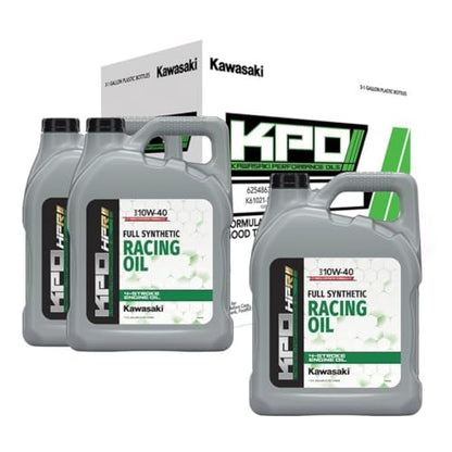 KPO Full Synthetic 4-Stroke Oil 10W40 1 Gallon Kit Compatible Fitment For Kawasaki K61021-50R-01Q