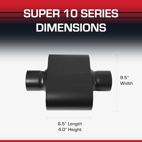 Flowmaster Super 10 Series Muffler – 3.00" Center In / 3.00" Center Out - color: Center In / Center Out